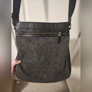 Wool And Leather Black COACH Shoulder Bag